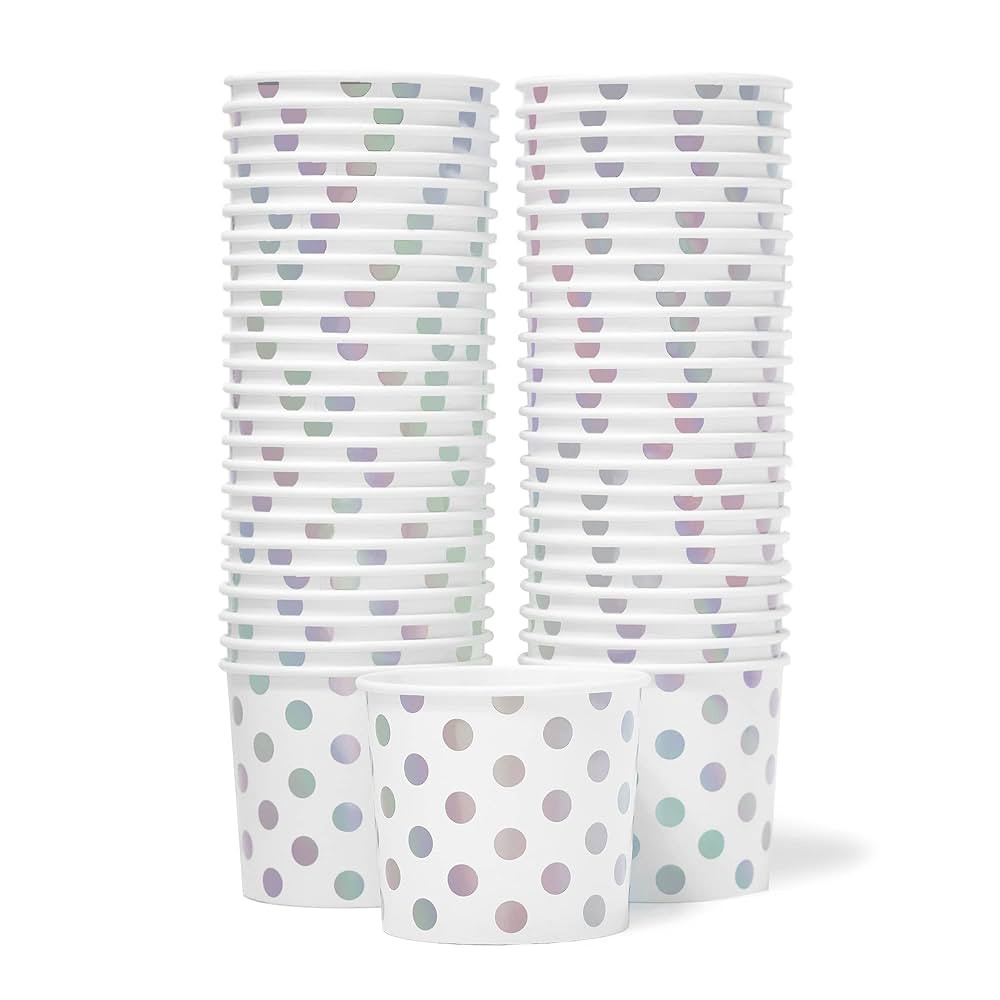 MATICAN Paper Ice Cream Cups, 50-Count 11-Oz Disposable Dessert Bowls for Hot or Cold Food, 11-Ou... | Amazon (US)