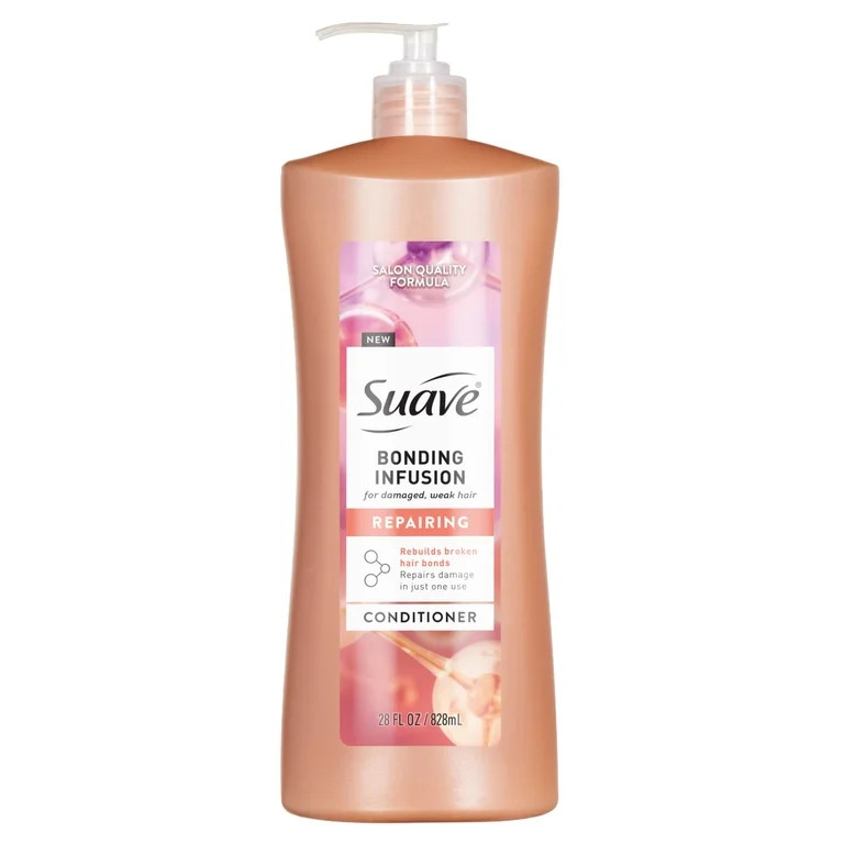 Suave Bonding Infusion Repairing Conditioner, with Bonding Complex, for Damaged Hair, 28 oz Pump | Walmart (US)