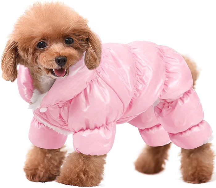 AOFITEE Dog Coat, Waterproof Dog Jacket, Fullbody Dogs Winter Coat Snowsuit, Windproof Puppy Puff... | Amazon (US)