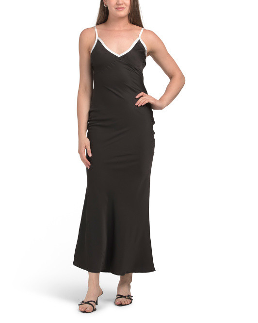 Contrast Maxi Dress | TJ Maxx