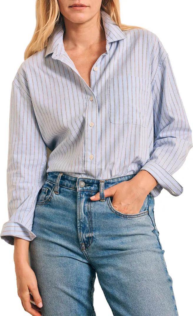 Faherty Organic Cotton Blend Oxford Button-Up Shirt | Nordstrom | Nordstrom