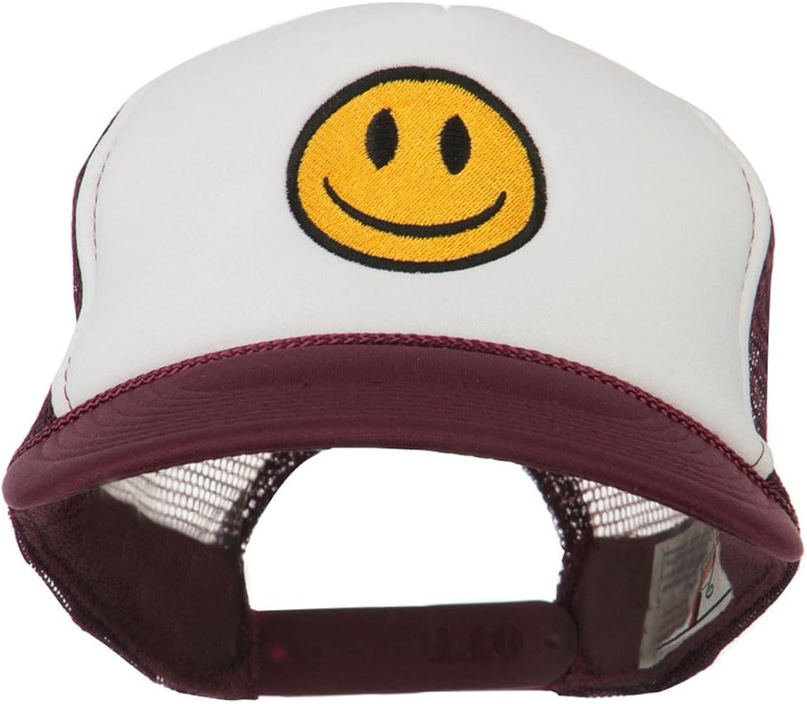e4Hats.com Smile Face Embroidered Foam Mesh Back Cap | Amazon (US)
