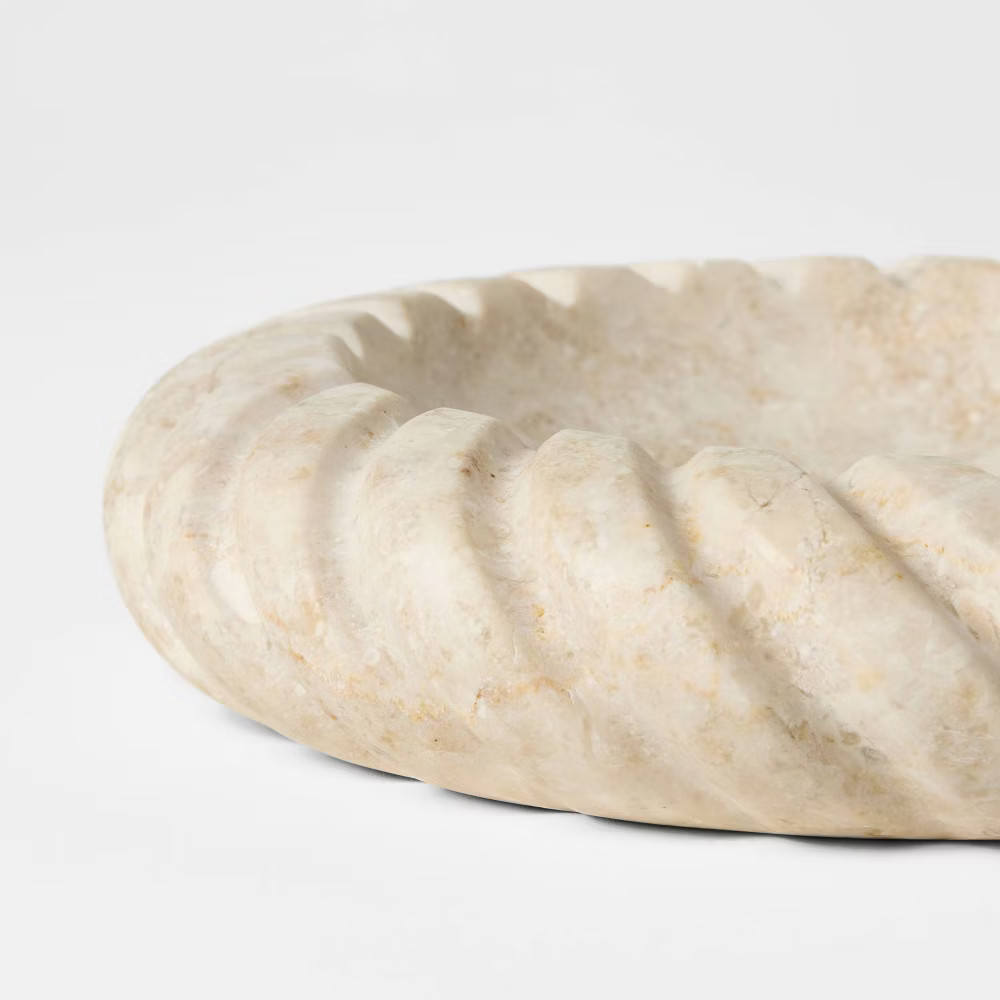 Twisted Edge Marble Dish Cream - Threshold™ designed with Studio McGee | Target