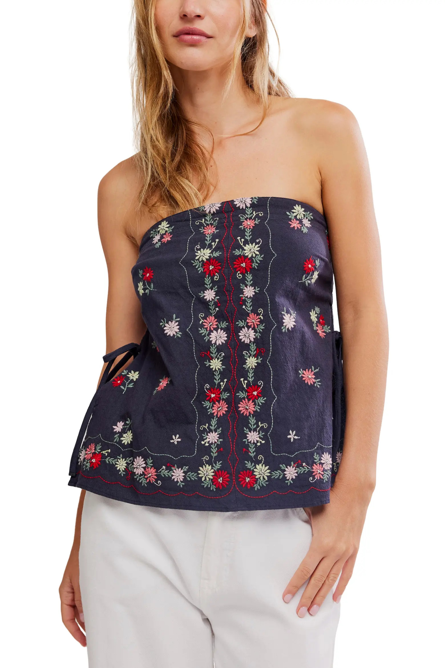 Doily Days Embroidered Strapless Cotton Top (Women) | Nordstrom | Nordstrom