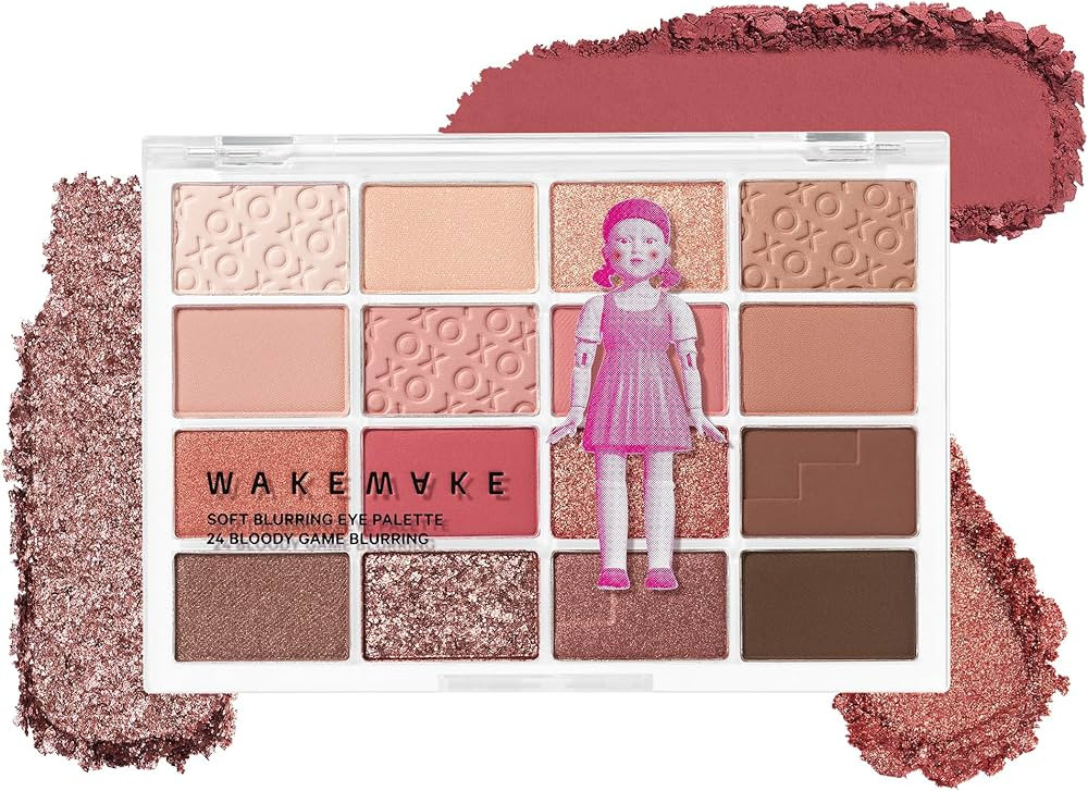 WM X NETFLIX SQUID GAME Soft Blurring Eye Palette 24 Bloody Game Blurring, eye palette | Amazon (US)