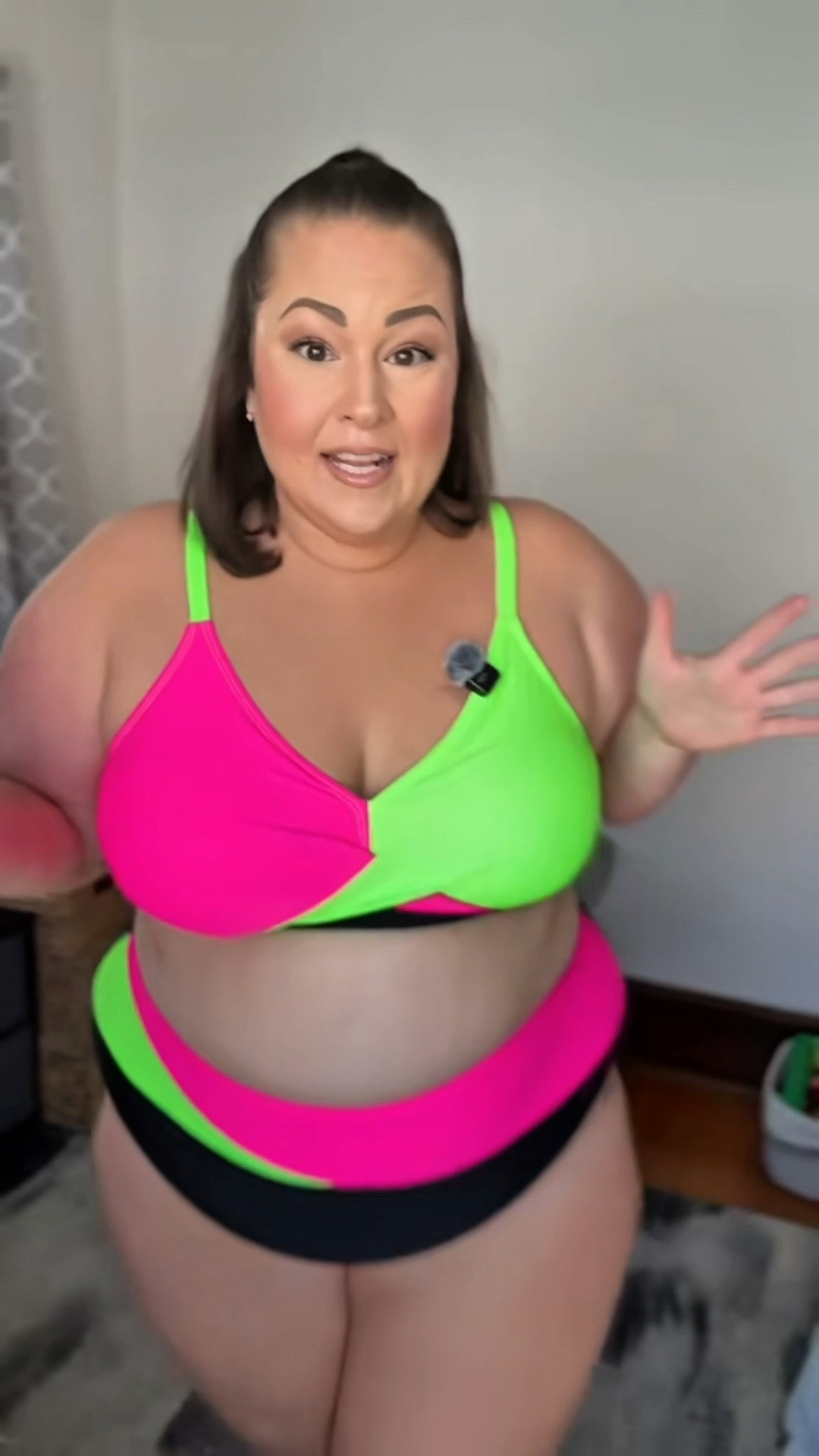 Finally, a plus size neon bathing suit! Obsessed! ☀️💕

#plussize 
#plussizebathingsuit
Plus size bathing suit

#LTKPlusSize #LTKSeasonal