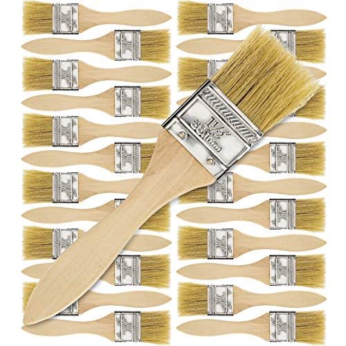 U.S. Art Supply 24 Pack of 1-1/2 inch Paint and Chip Paint Brushes for Paint, Stains, Varnishes, Glu | Amazon (US)