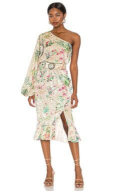 HEMANT AND NANDITA Zaina Midi Dress in Multicolor from Revolve.com | Revolve Clothing (Global)