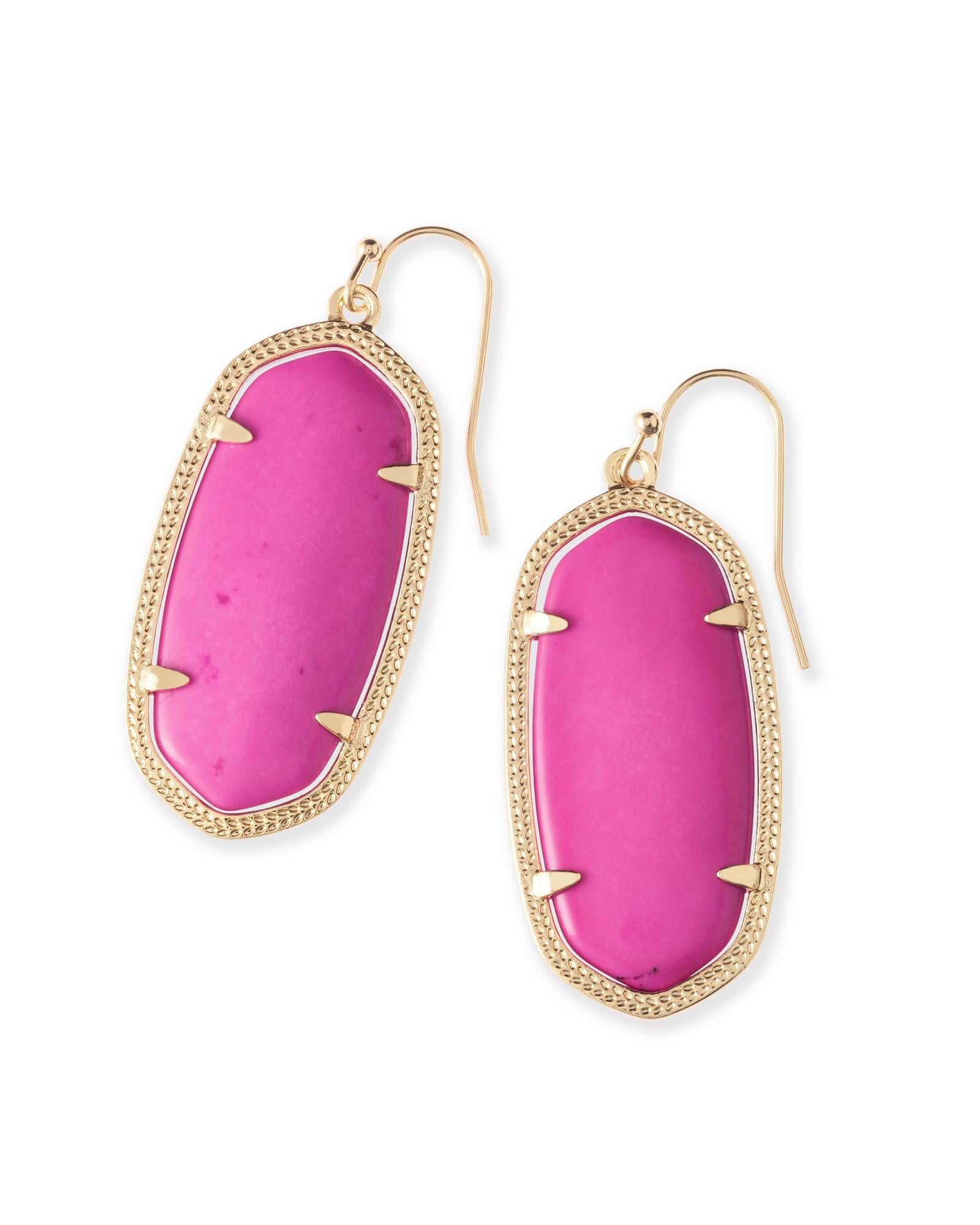 Elle Drop Earrings in Magenta | Kendra Scott