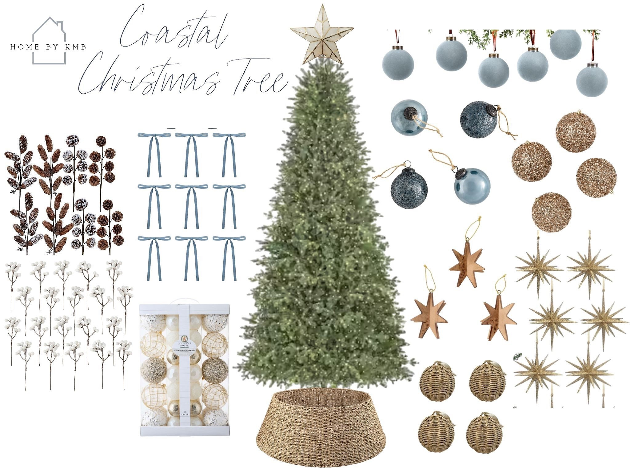 Coastal Christmas tree decor!

#LTKHoliday #LTKSeasonal #LTKHome