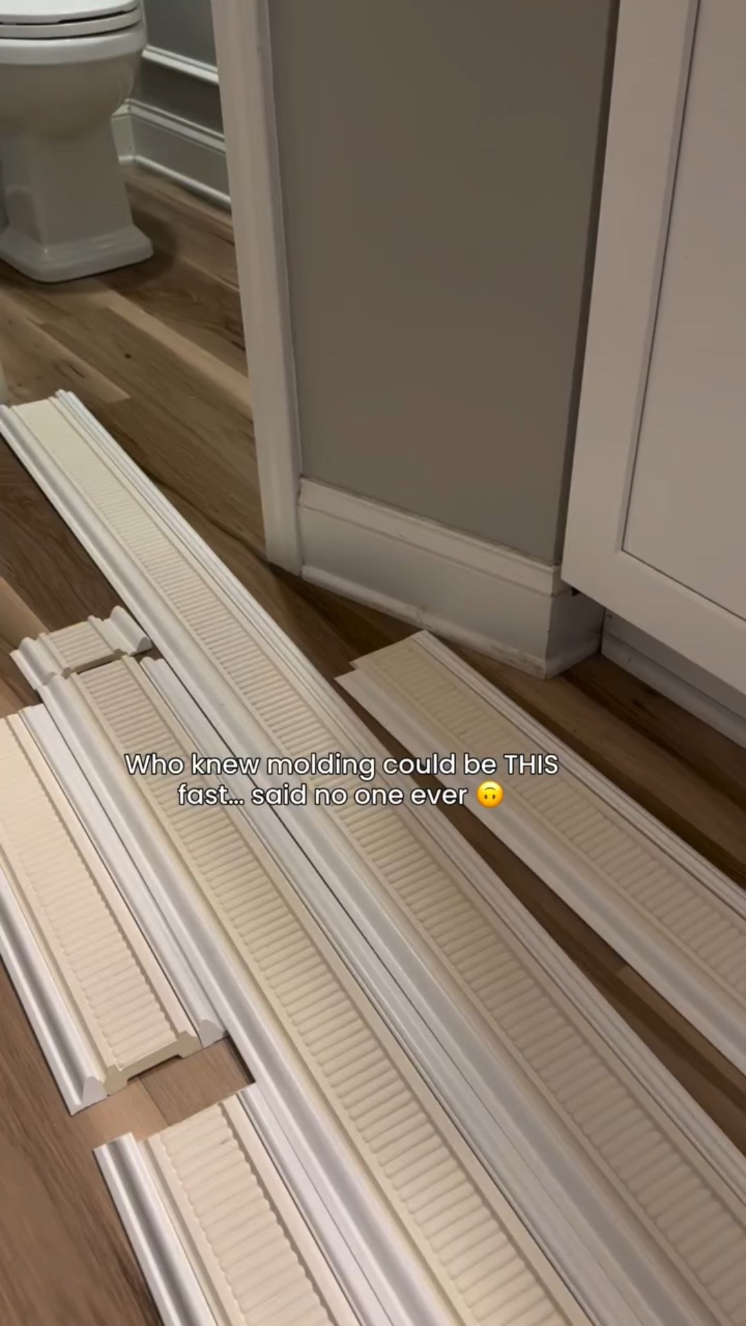 Who knew molding could be THIS fast… said no one ever 🙃

Behind the scenes: a PhD in measuring, a minor in cutting, and a lifetime of patience I didn’t have. 

🔹Sharing pieces of my life and home. Come follow the journey @igeehomelifestyle 

HomeImprovement
WallMoldingFix TrimAndMolding

#homerenovationtips #wall
#housetohome #diyhome #homehacks #diy #explorepage #diyhack #diyhome #homehacks #homeimprovement #diyfix #trim #wallmolding #fixityourself #reallife #homeprojects #homedecor