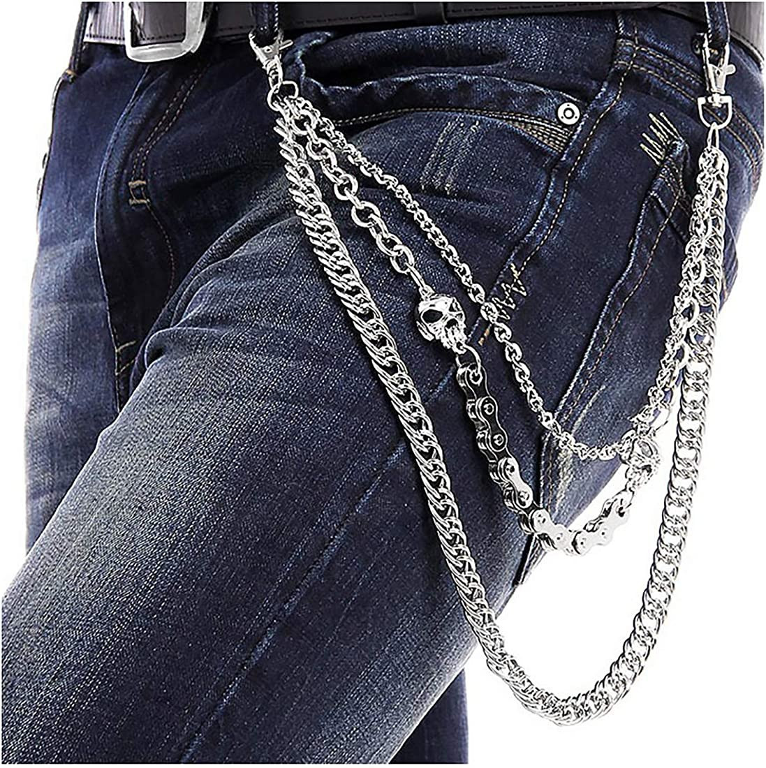Jeans Chains Wallet Chain Pants Chain Pocket Chain Skull Chains Hip Hop Rock Chain Punk Gothic Be... | Amazon (US)