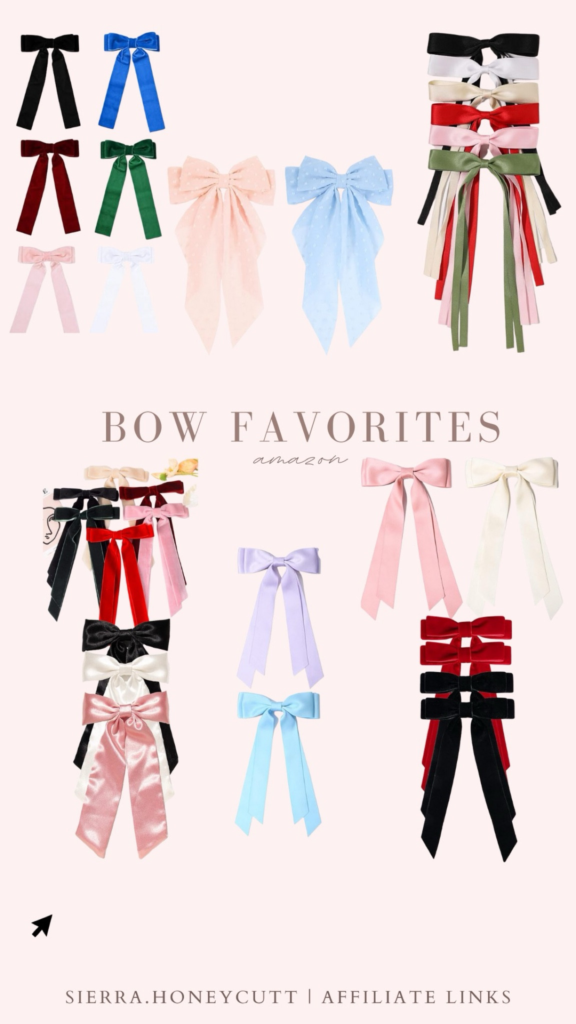 Amazon, bows, affordable, hair accessories, satin, chiffon, velvet 

#LTKfindsunder50 #LTKSeasonal #LTKstyletip