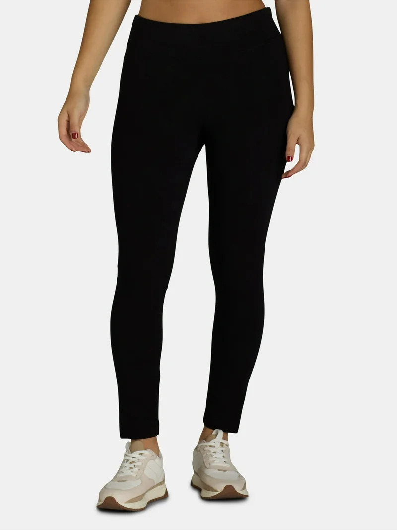 Time and Tru Women's High Rise Leggings, Ankle Length, Sizes XS-XXXL | Walmart (US)