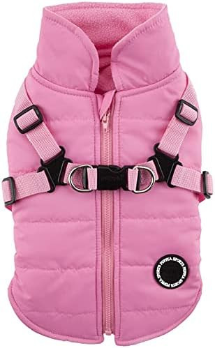 Puppia Mountaineer Winter Dog Coat with integrated harness No Pull Cold Weather Waterproof Warm F... | Amazon (US)