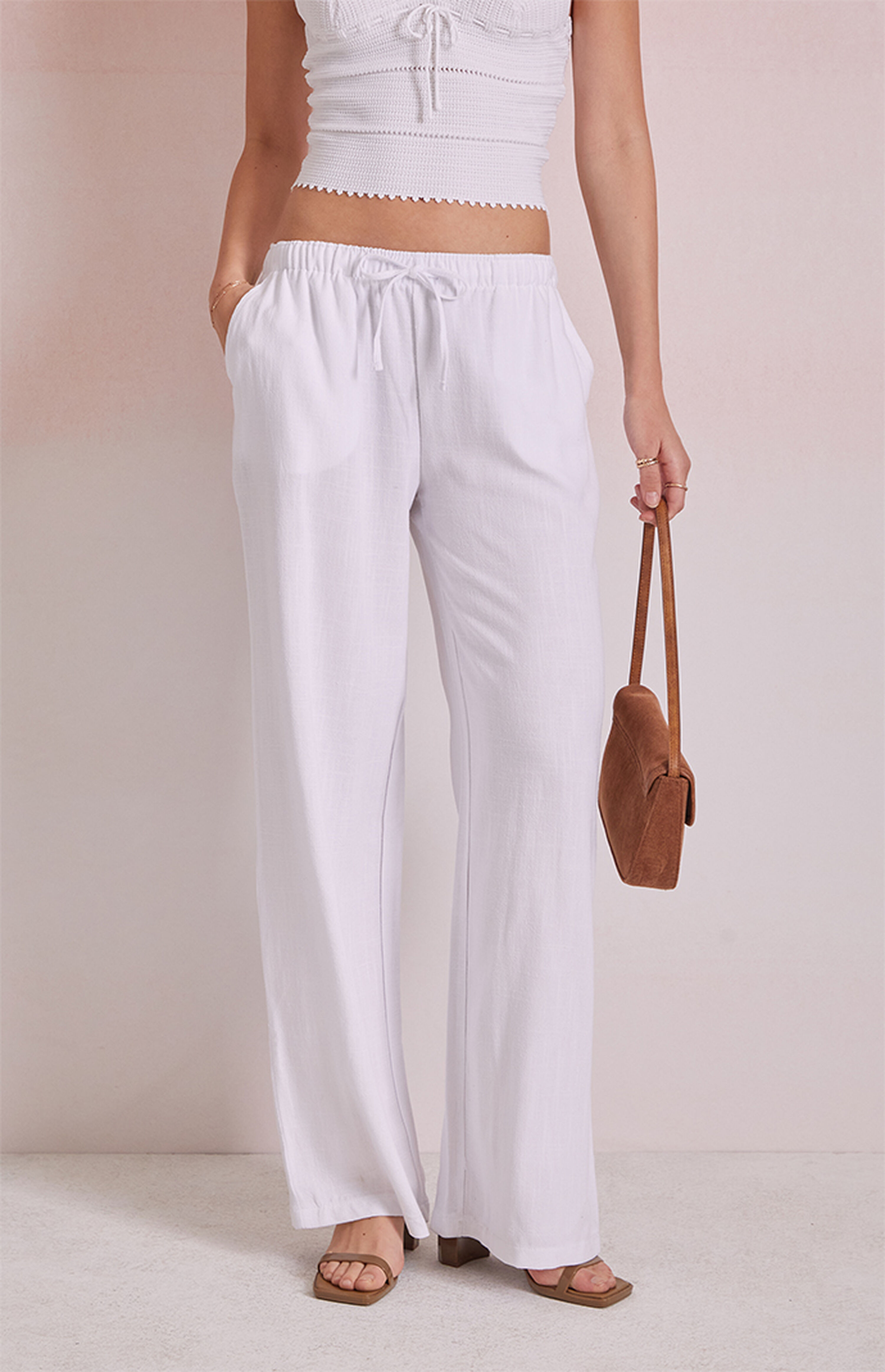 Beverly and Beck Linen Pull-On Pants | PacSun