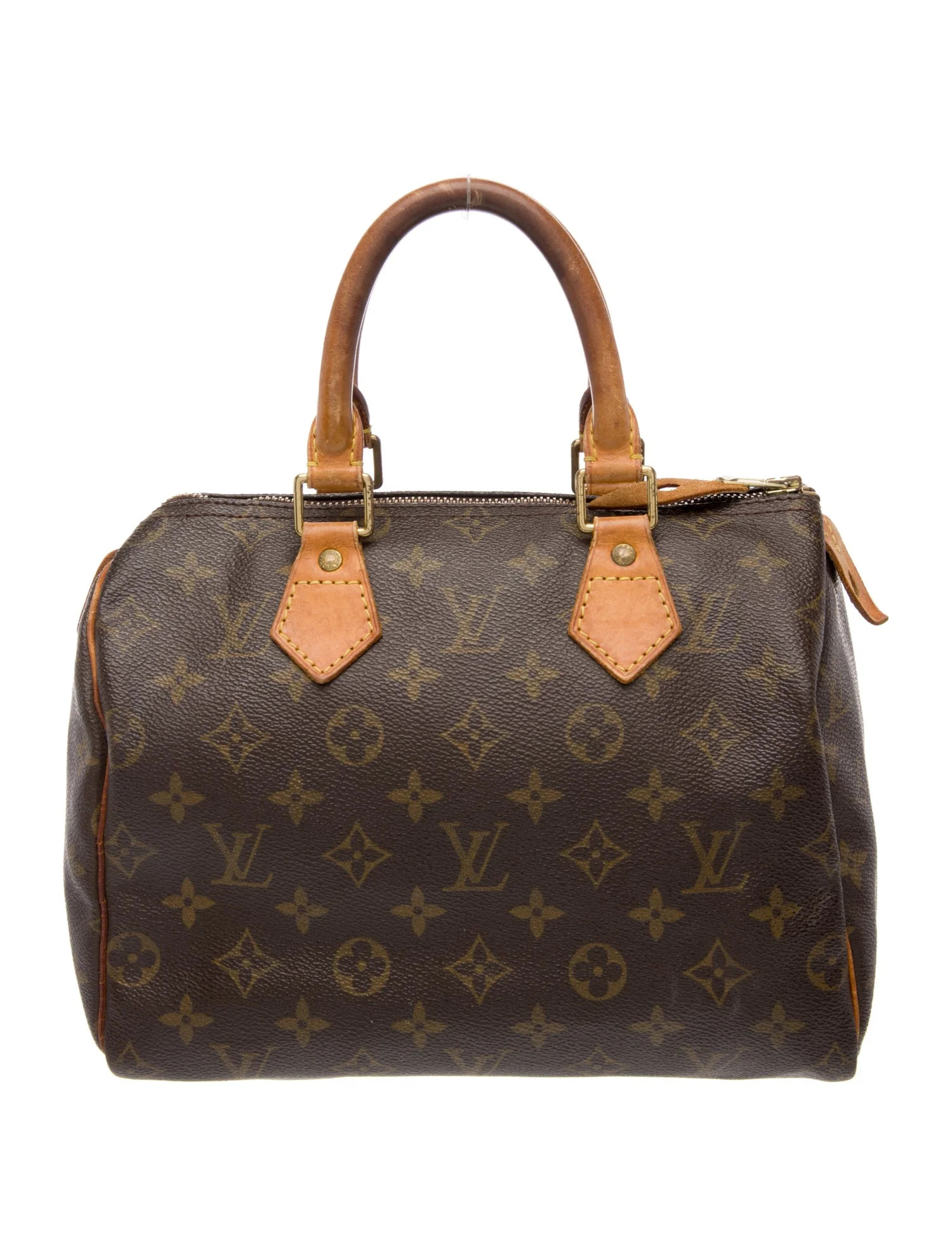 Louis Vuitton Monogram Speedy 25 - Brown Handle Bags, Handbags - LOU1219271 | The RealReal | The RealReal