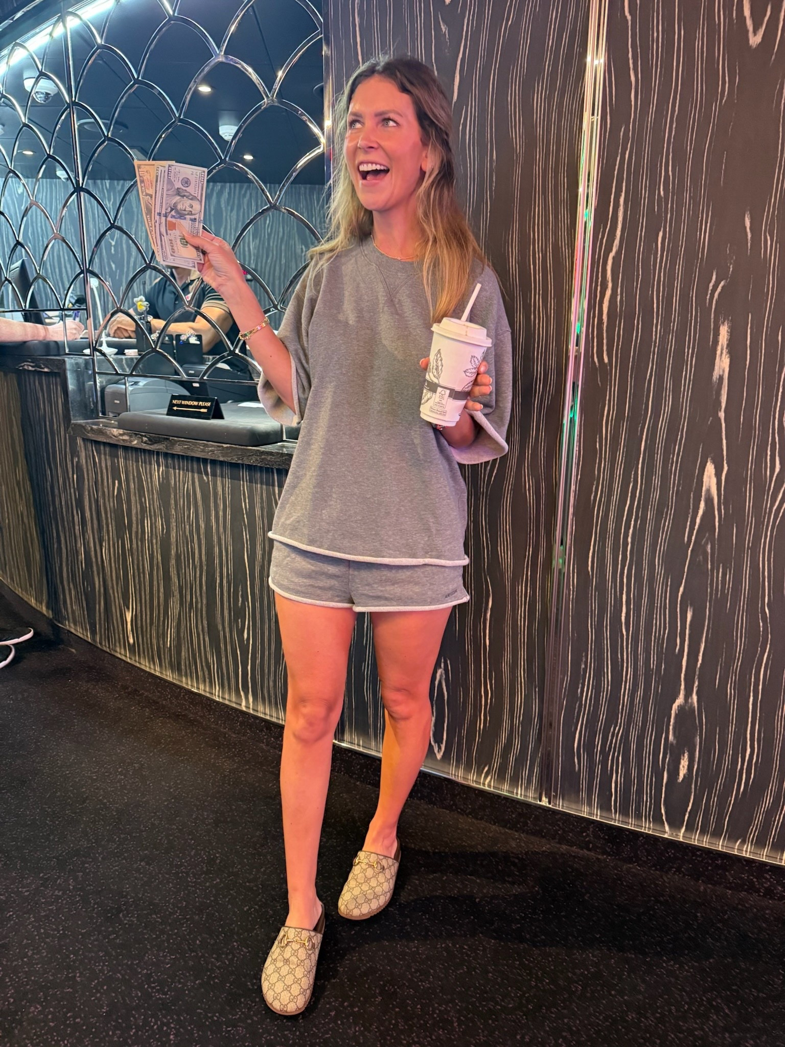 Wore this Aritzia lounge set for poker night ♥️♦️♣️♠️
Gucci clogs/mules

#LTKPetite #LTKFindsUnder100 #LTKStyleTip