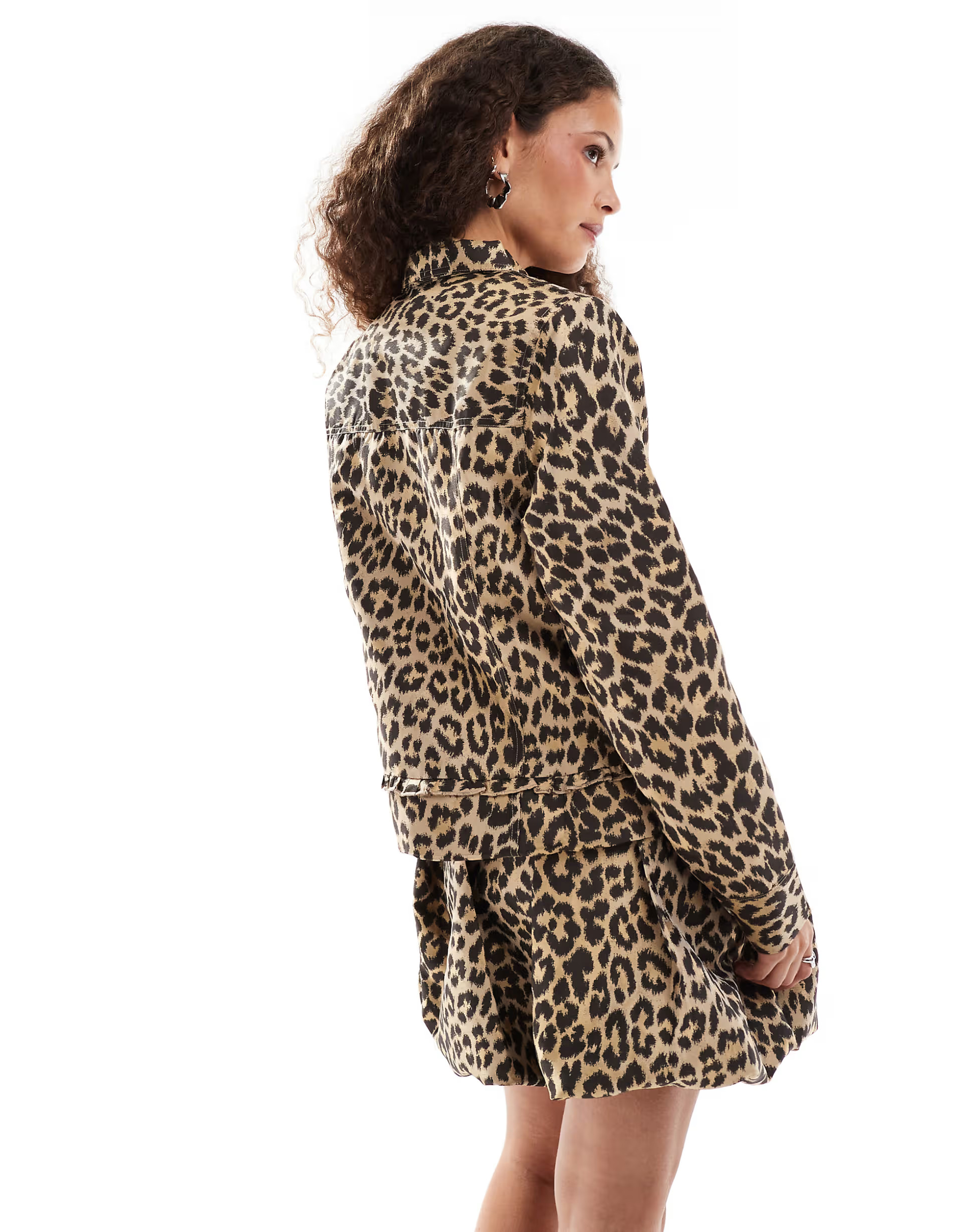 Sister Jane jacquard puffball mini skirt in leopard - part of a set | ASOS (Global)