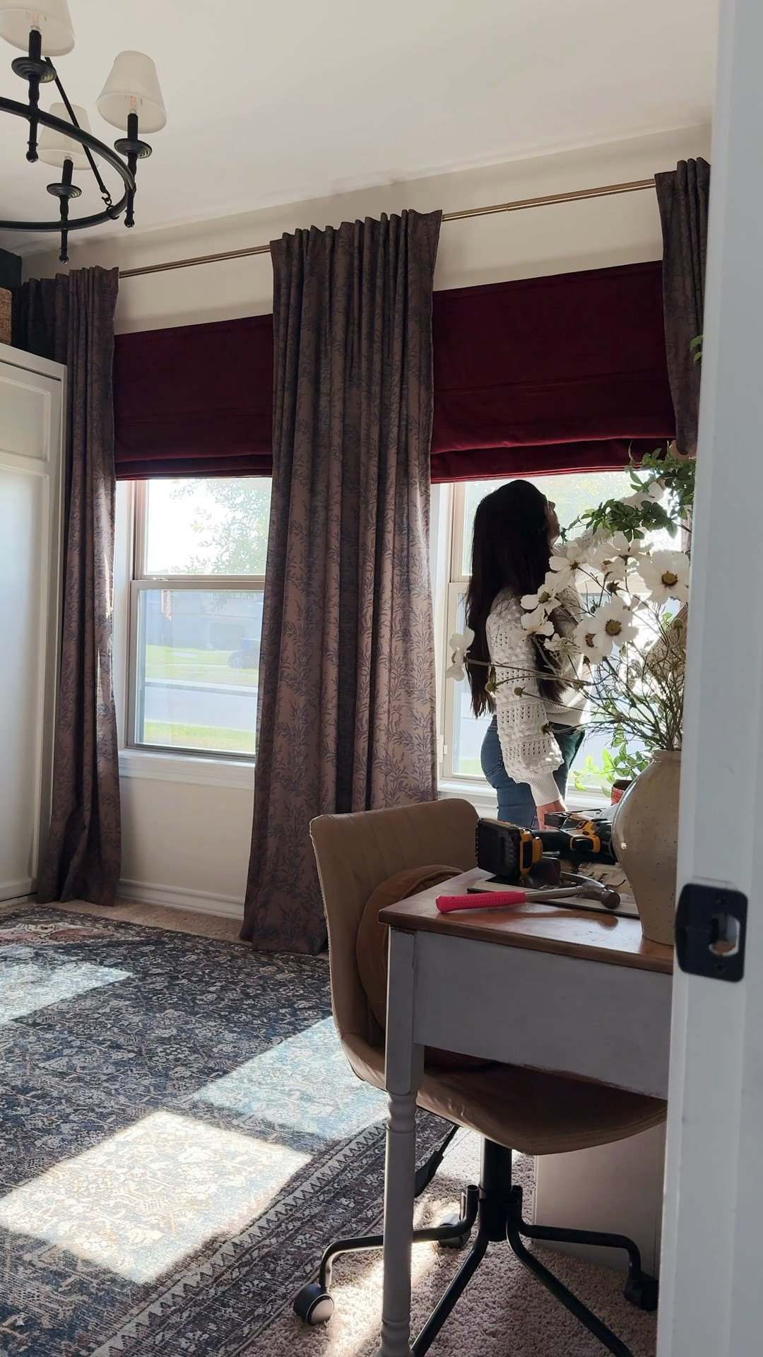 When your windows start reflecting your creativity. ♥️

These Birkin Velvet Roman Shades in Burgundy from @twopagescurtains leveled up this room! They paired seamlessly with the Sara Le Bronze Curtains. The added rich, velvet texture made it feel so much cozier, welcoming, and even festive for this season. I love the blackout option for guests who want to sleep in. 🛌 

Don’t you think they made this room shine!?

If you shop these, use code ARLYNMOLINA for 27% off!

#twopageshome #twopagescurtains 

#LTKHome #LTKHoliday