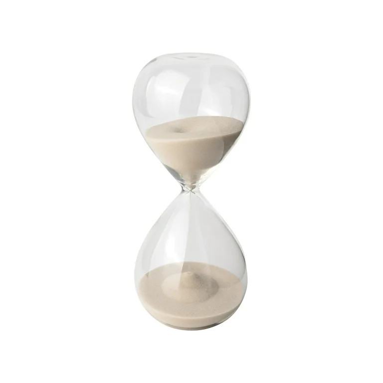 Mainstays Clear Glass Decorative Hourglass, 8" | Walmart (US)