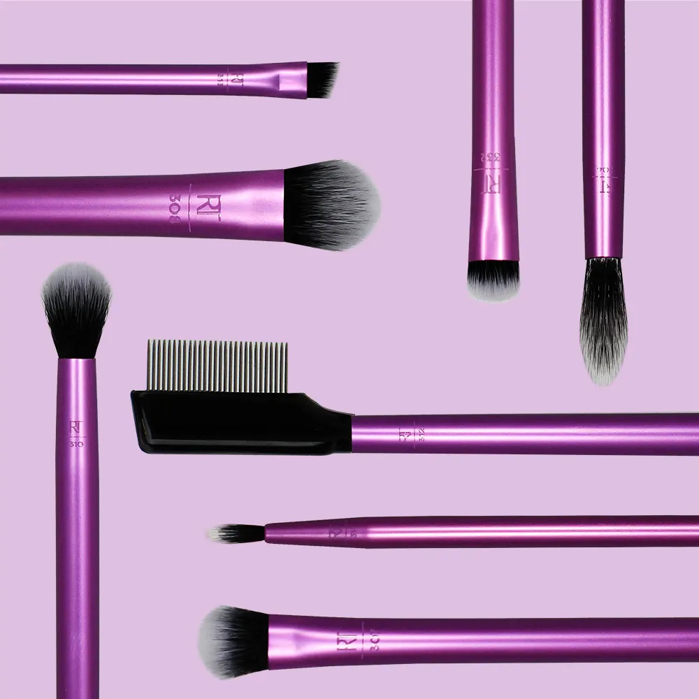 Kit de Pincéis para Maquiagem Real Techniques Everyday Eye Essentials Roxo | Amobeleza (BR)