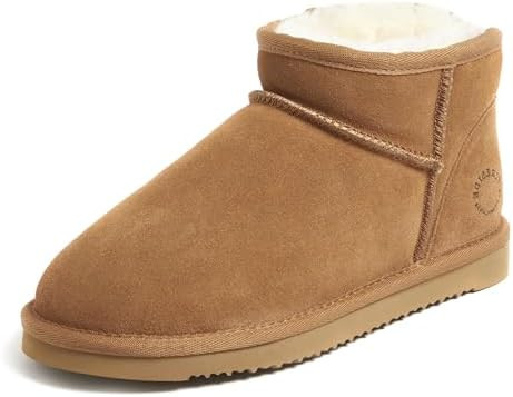 Fireside by Dearfoams Women's Riverland Shearling Fur Lined Mini Ankle Boot with Platform Slipper | Amazon (US)