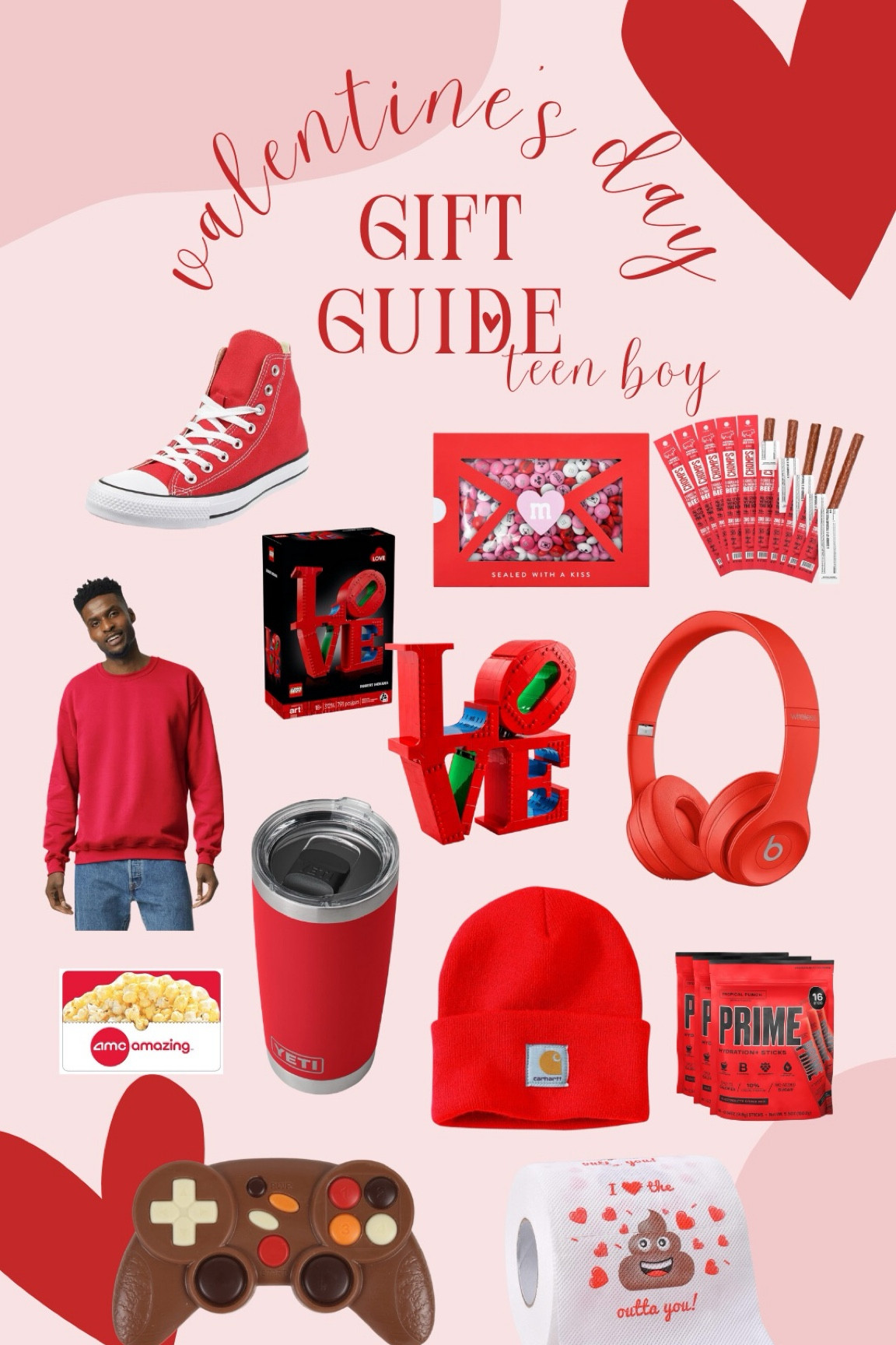 Valentine's Day Gifts for Teen Boys. Make this Valentine’s Day extra special for your teen with the best unique gifts! From Valentine’s-themed legos and Valentine’s outfits and shoes to candy and food, this list of teen-friendly finds has just what you need. #valentines #valentinesday #valentinesgift #valentinesgifts #giftideas #giftsforhim #teen #teengifts #teenboys #valentinesforteens

#LTKFindsUnder50 #LTKKids #LTKGiftGuide