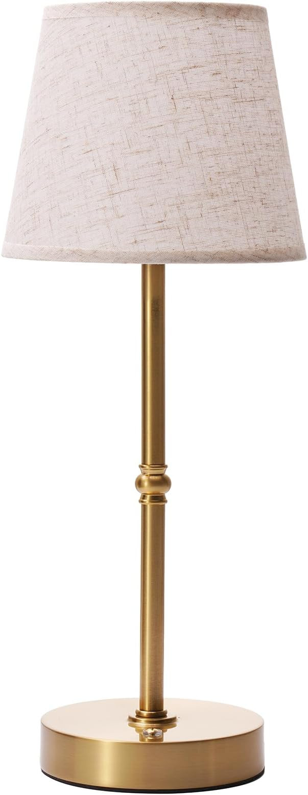 Cordless LED Table Lamp, 6000mAh Rechargeable Battery Operated Desk Lamp, 3-Level Dimming Metal P... | Amazon (US)