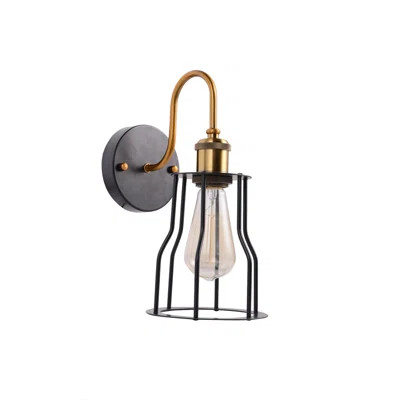 Rebecka Metal Wire Cage 1-Light Barn Light Breakwater Bay | Wayfair North America