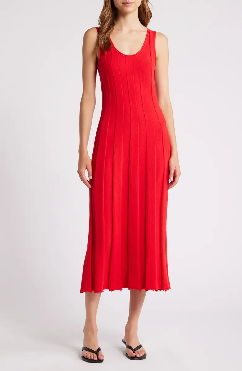 & Other Stories Rib Sleeveless Midi Sweater Dress | Nordstrom | Nordstrom