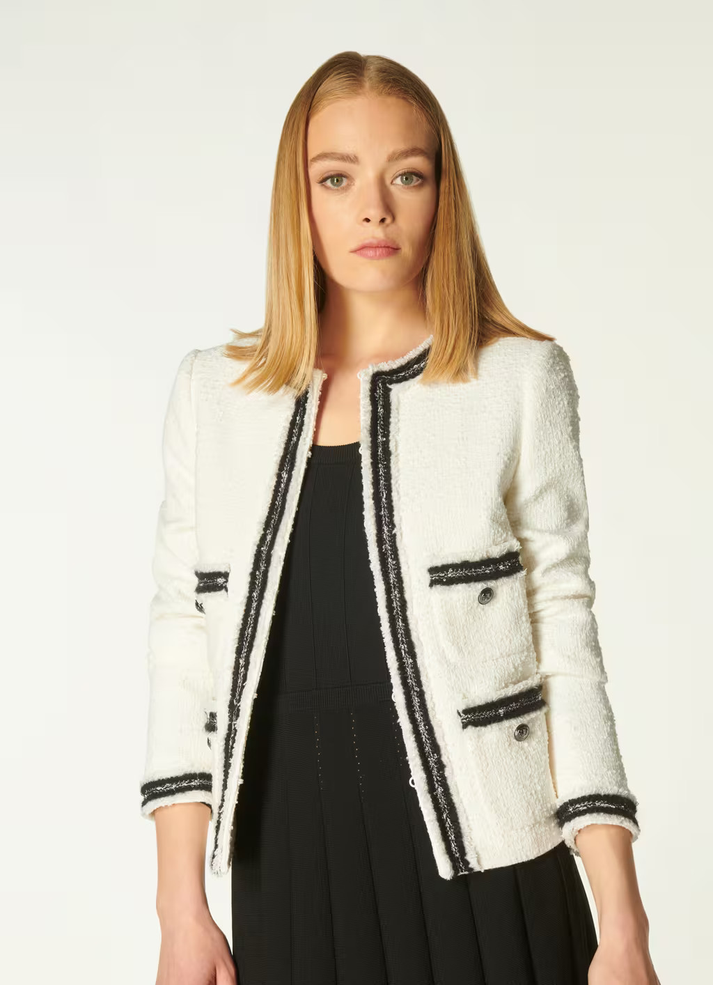 Charlee Cream Tweed Jacket | L.K. Bennett (UK)