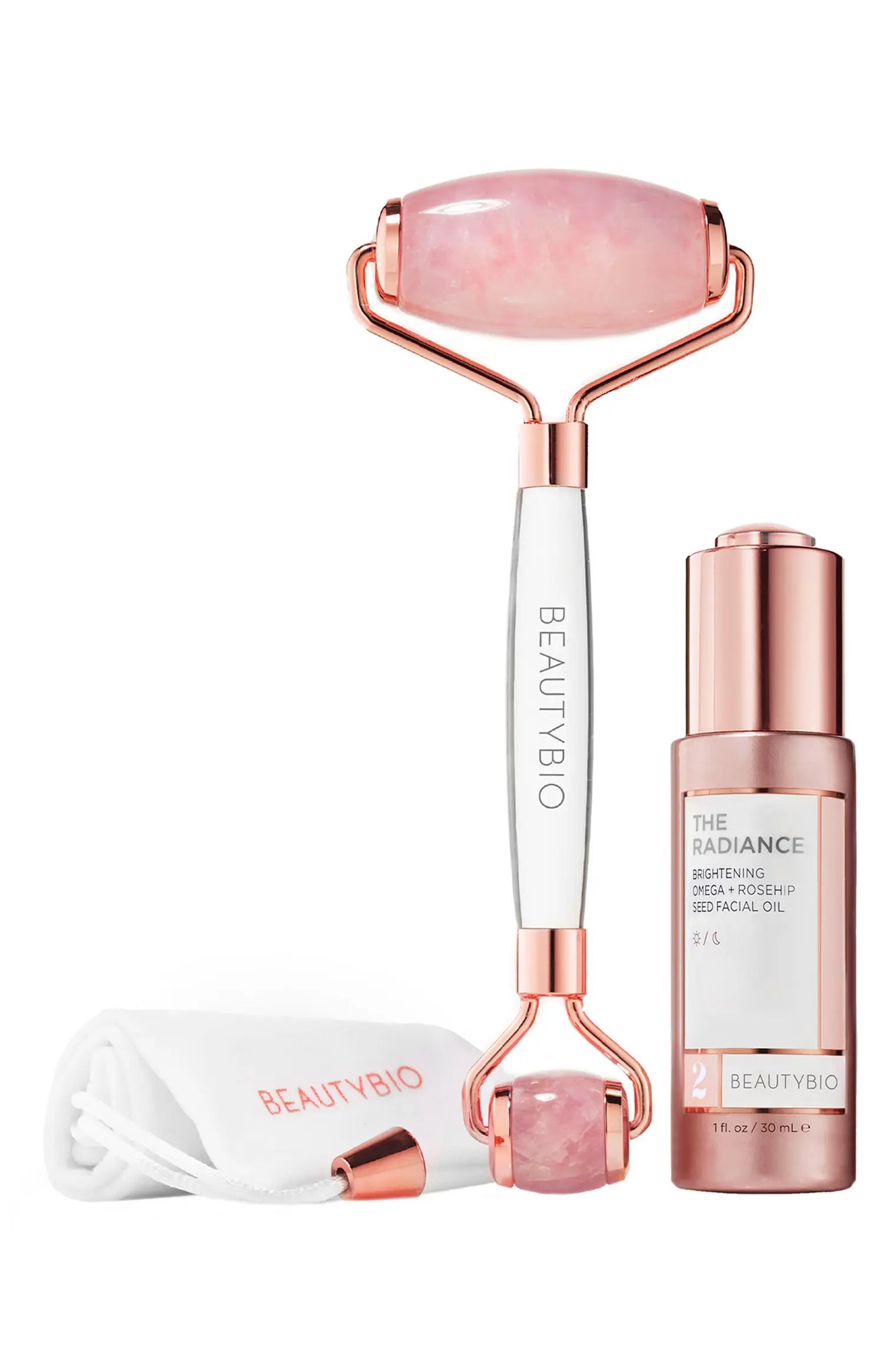 Rose Quartz Facial Roller & Oil Set | Nordstrom