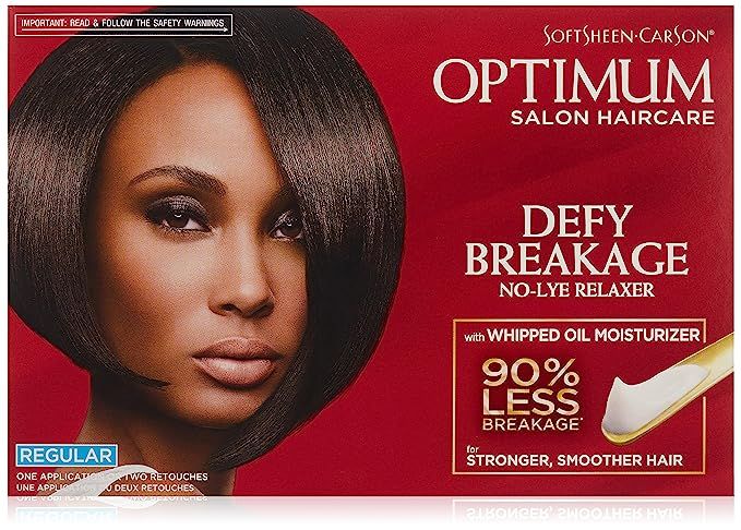 Softsheen-Carson Optimum Salon Haircare Optimum Care Defy Breakage No-Lye Relaxer, Regular Streng... | Amazon (US)