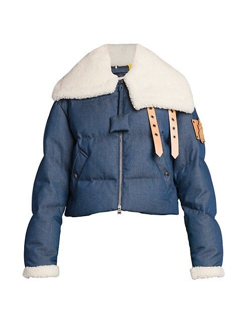 1 Moncler JW Anderson Padded Shearling & Leather-Trim Jacket | Saks Fifth Avenue