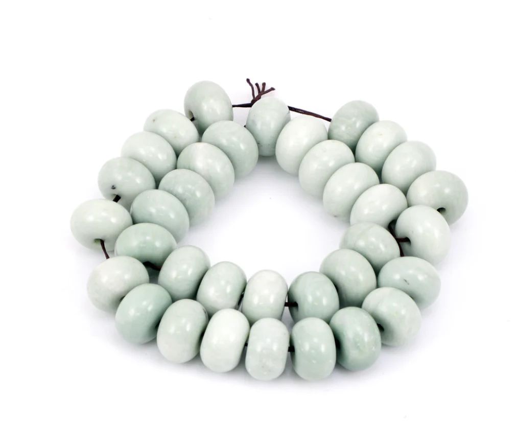 White Jade Abacus Beads | House of Blum