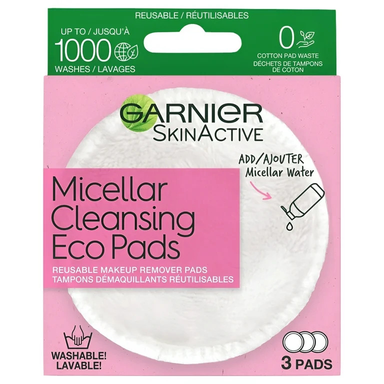 Garnier SkinActive Micellar Cleansing Eco Pads, Adult, 3 Count | Walmart (US)