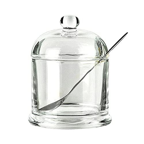 Rwaken Rawken Clear Glass Sugar Bowl with Glass Serving Spoon and Lid,10 OZ (300 ML),Seasoning Pot D | Amazon (US)