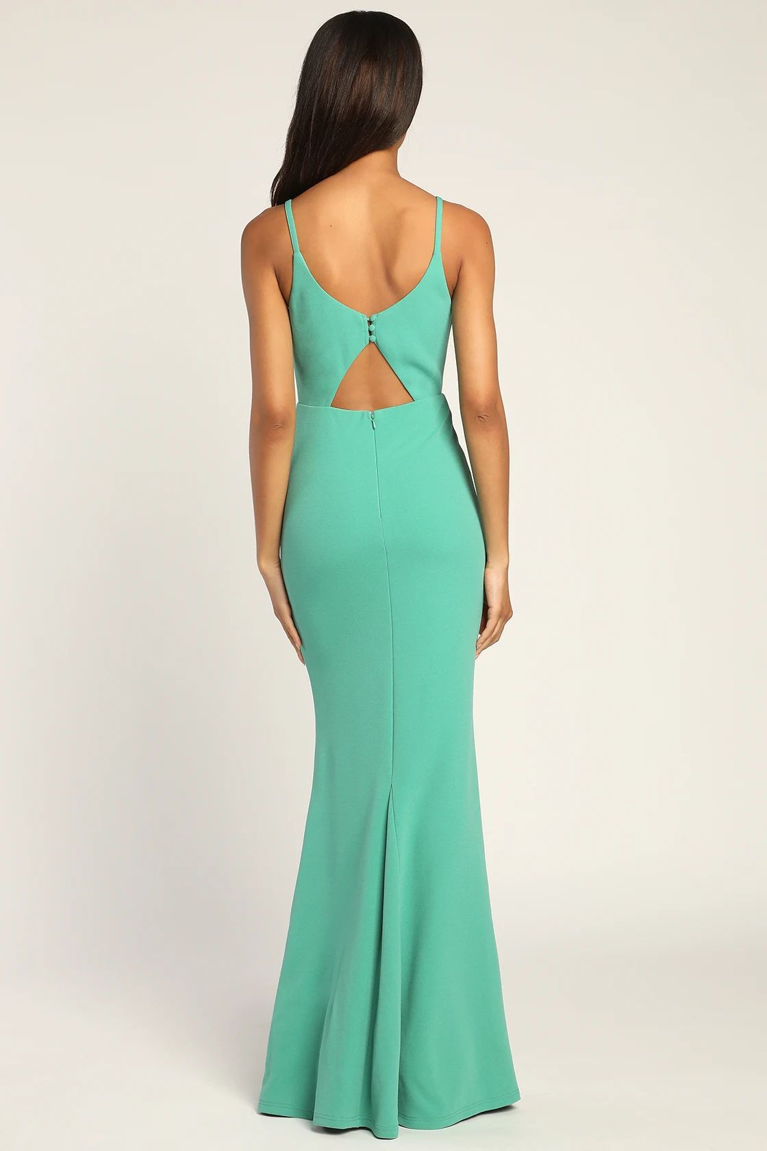 Moments Of Bliss Teal Green Backless Mermaid Maxi Dress | Lulus (US)