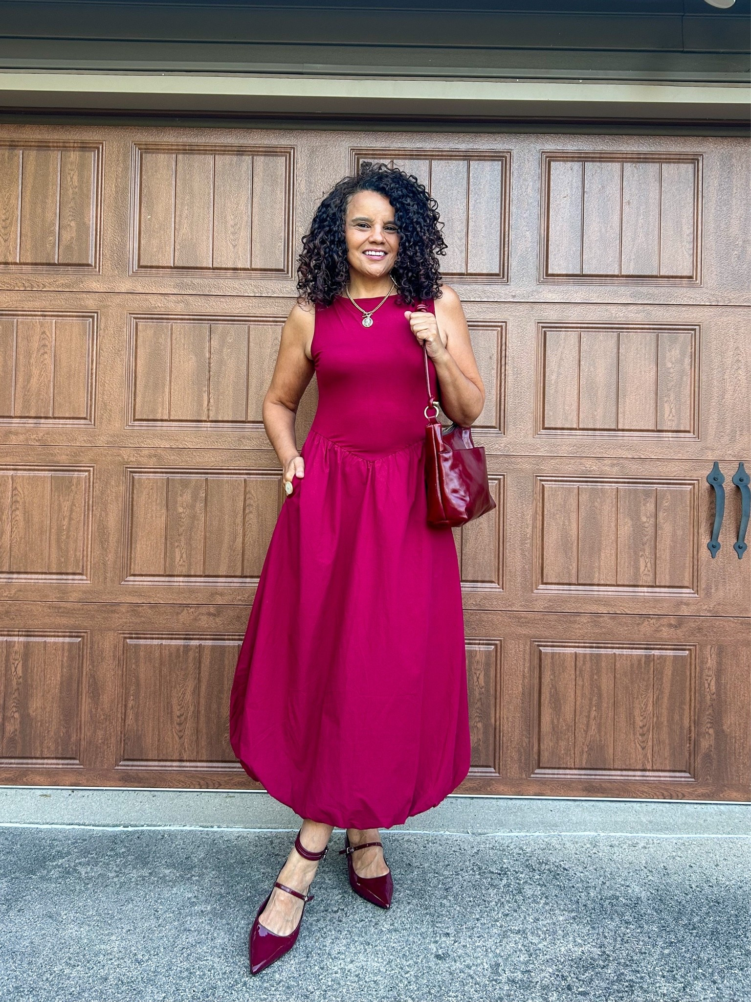 Happy Monday! Just tip toeing into the fall with this rich burgundy!  Who else is ready for fall?

#LTKootd #LTKMidsize #LTKOver40