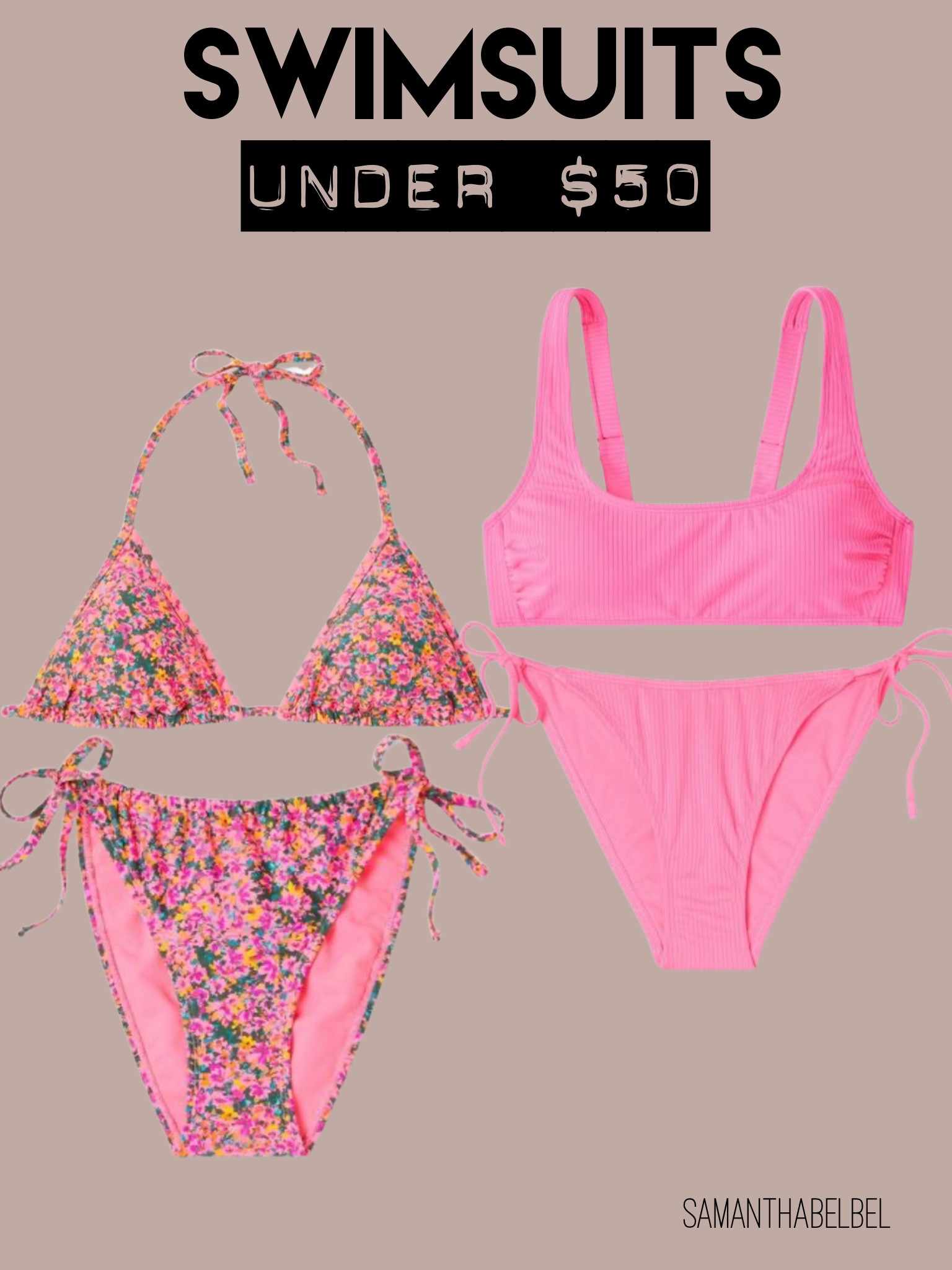 Swimsuits bikinis beach outfits 

#LTKsalealert #LTKunder100 #LTKunder50
