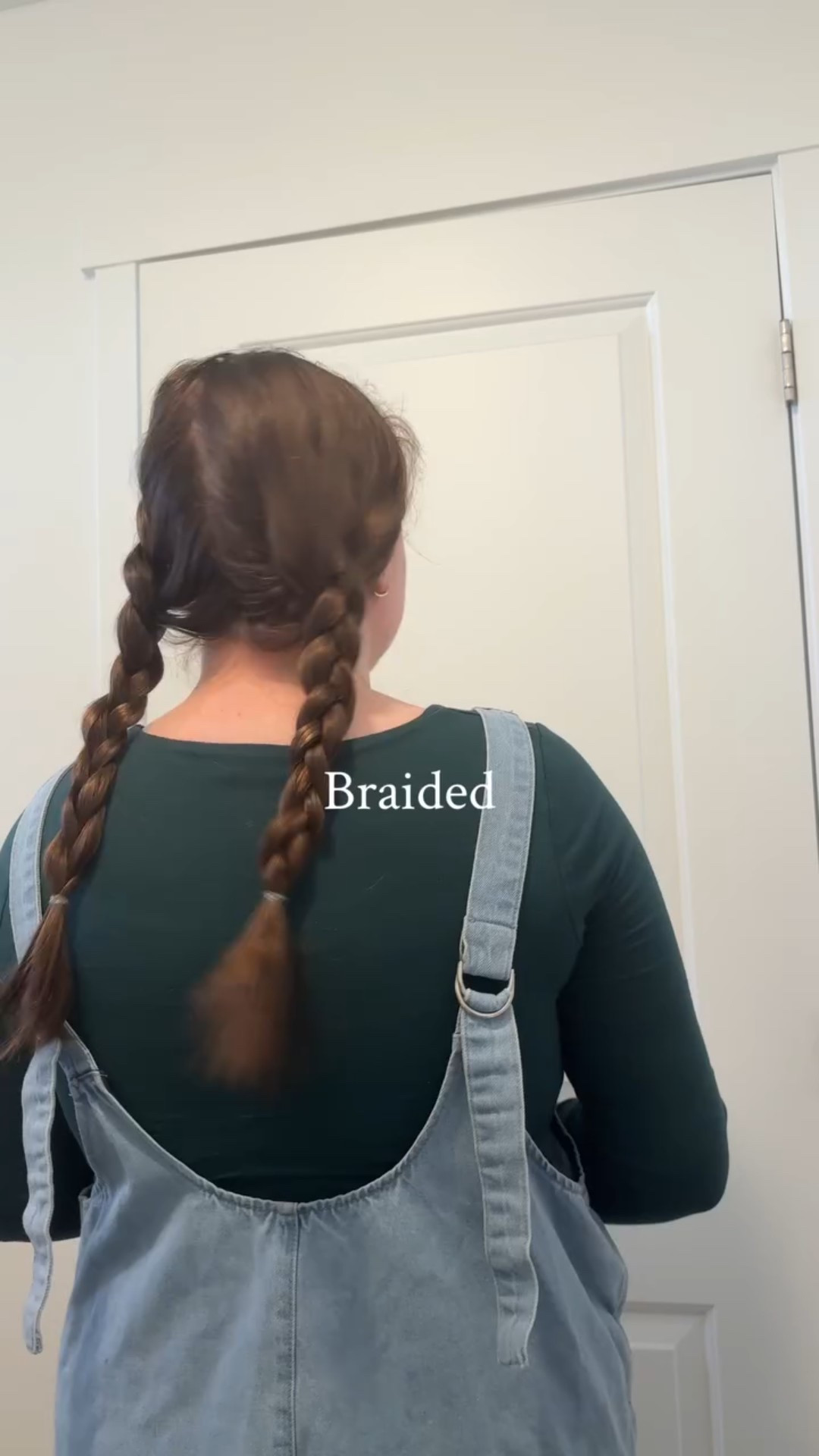 Okay so I filmed it a little off halfway through, let’s ignore that😂 My go-to hairstyle is always sleep with braids and then style a half-up with wavy hair. 🥰

[Hairstyles, long hair, Utah hair]