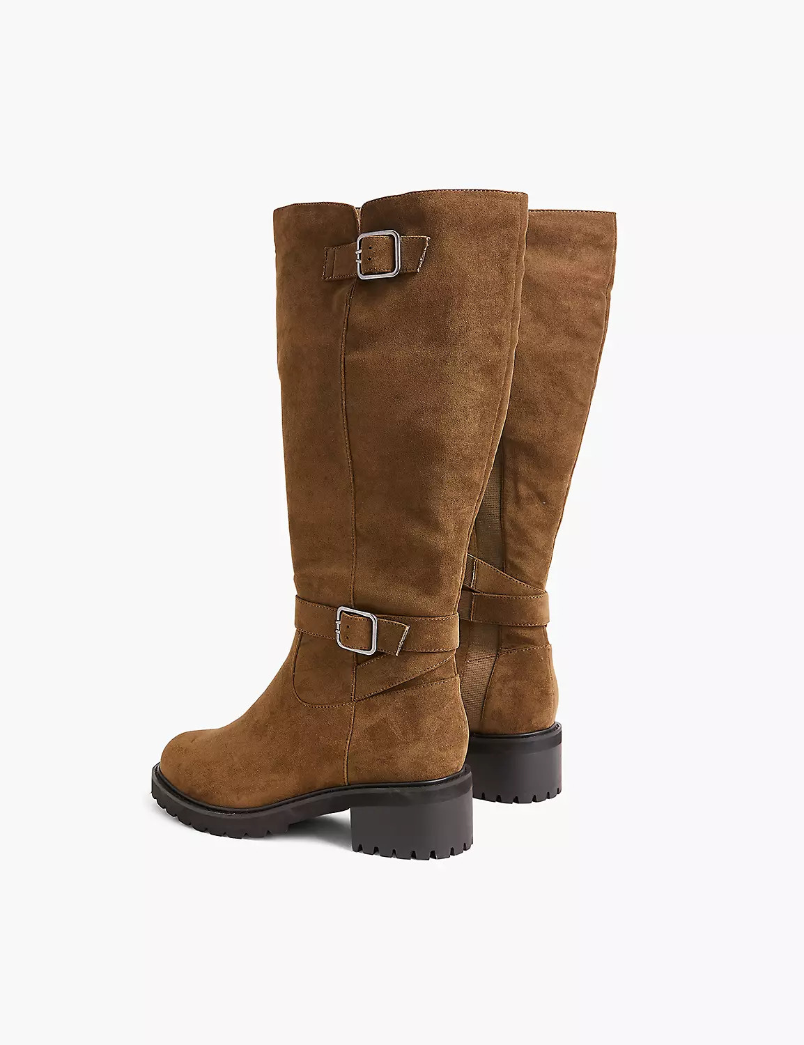 Dream Cloud Microfiber Side-Detail Tall Heeled Boot | LaneBryant | Lane Bryant (US)