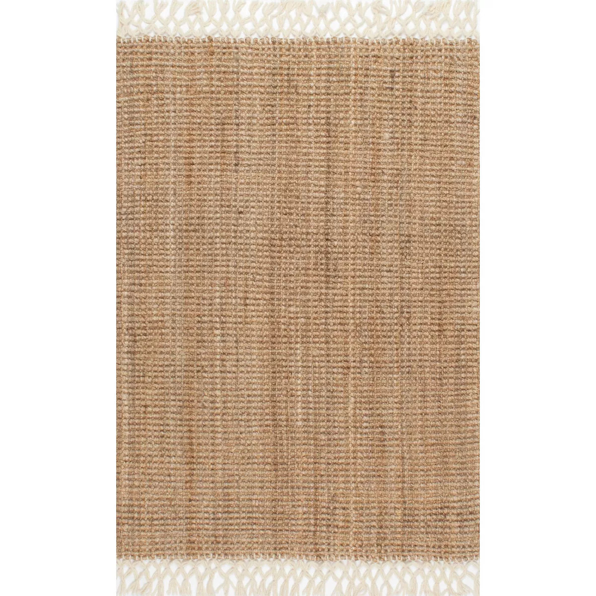 Nuloom Raleigh Farmhouse Jute Tasseled Area Rug, 5' x 8', Natural | Target