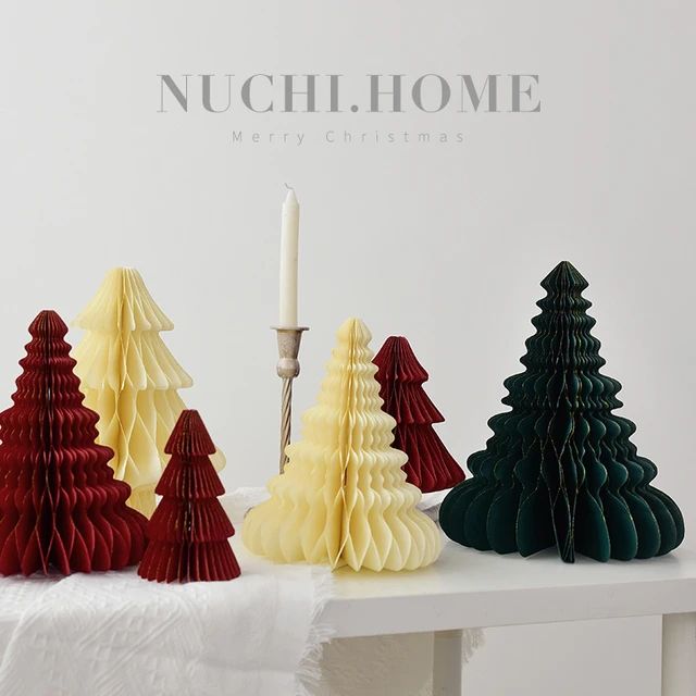 Mini Árvore De Natal Decoração, Dobrável Origami, Layout Do Espaço Em Casa, Favo De Mel Cria... | Aliexpress BR (BR)