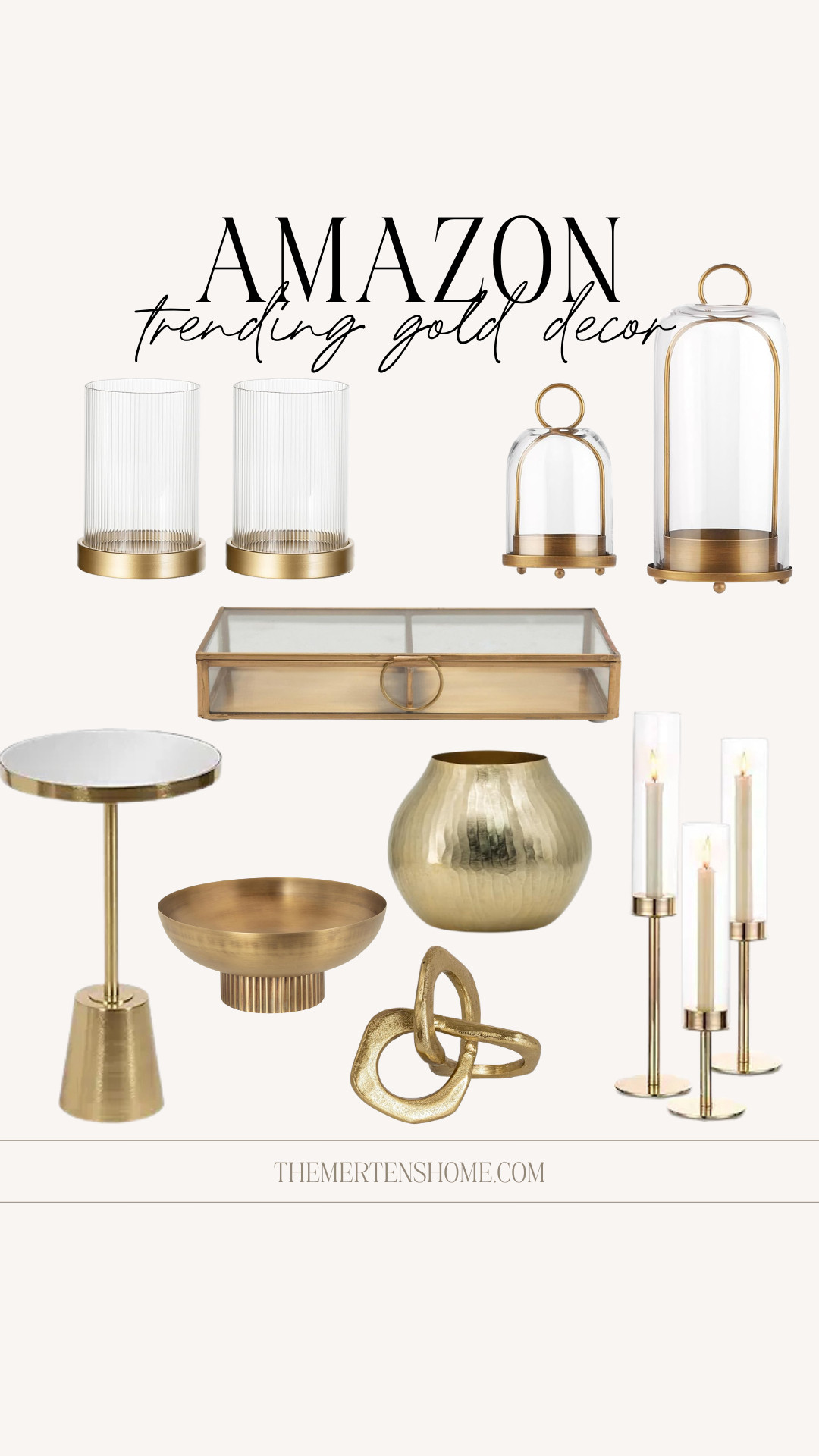 Trending gold decor 🤍 Perfect for any season and adds that warm, elevated look instantly, from candles and vases to side tables and bowls that make any space feel a little more styled. 

 #LTKHome