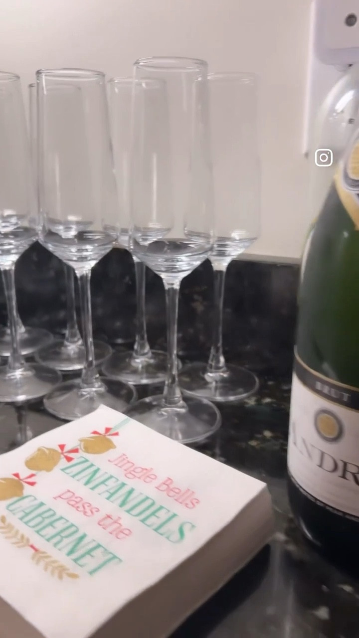 Girls night must haves! 🥂

Cocktail made:
Cranberry white peach juice 
Cranberries
Rosemary
Prosecco or champagne

#LTKSeasonal #LTKHoliday #LTKhome