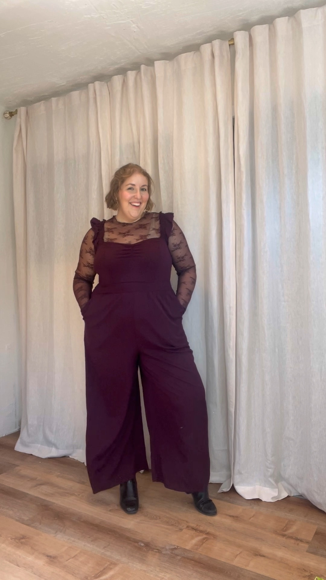 Little monochrome maroon moment😍 perfect for the office or even the holidays! Wearing size 1 in both pieces! 

#LTKStyleTip #LTKPlusSize #LTKMidsize