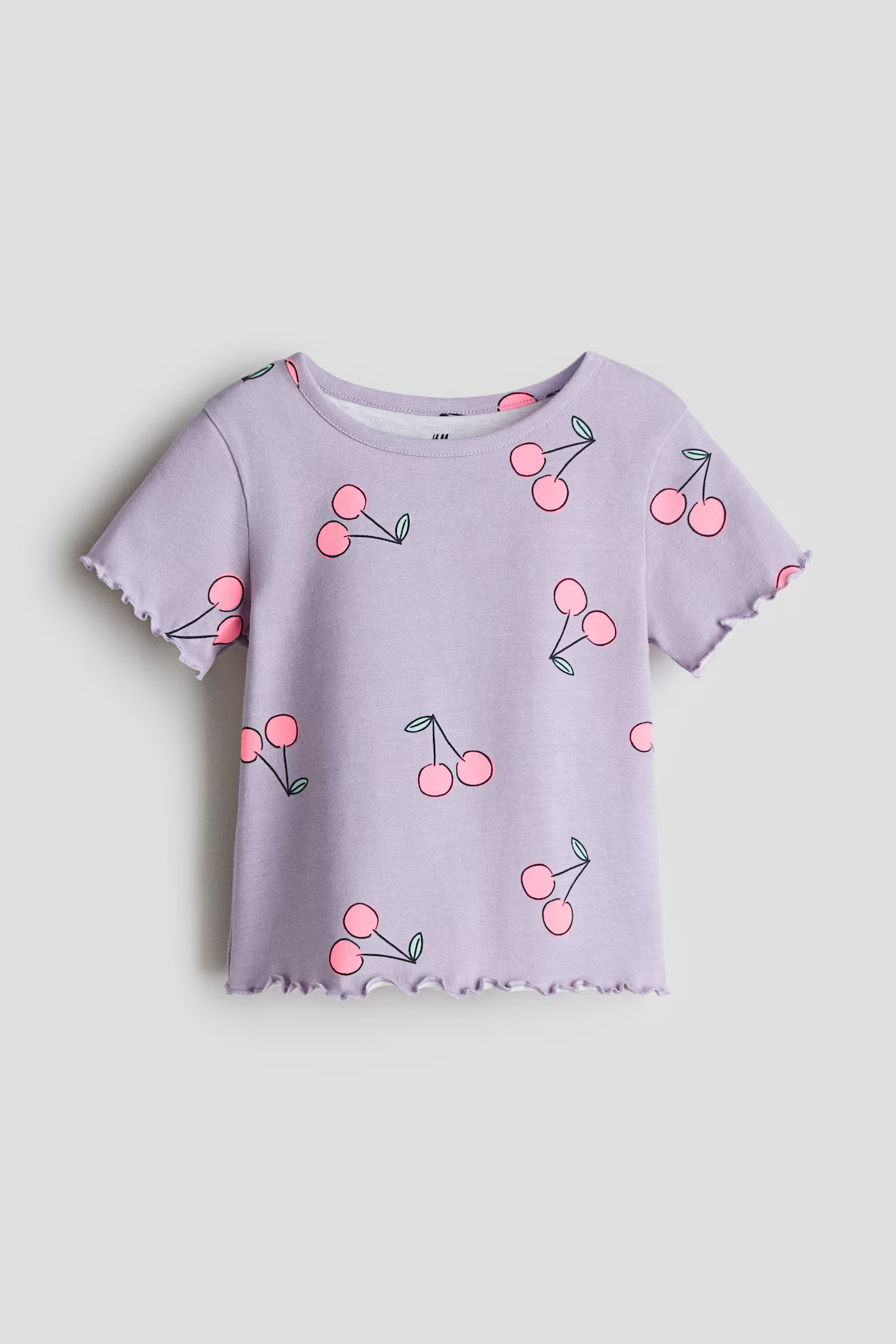 Cotton Top with Overlocked Trim | H&M (US + CA)