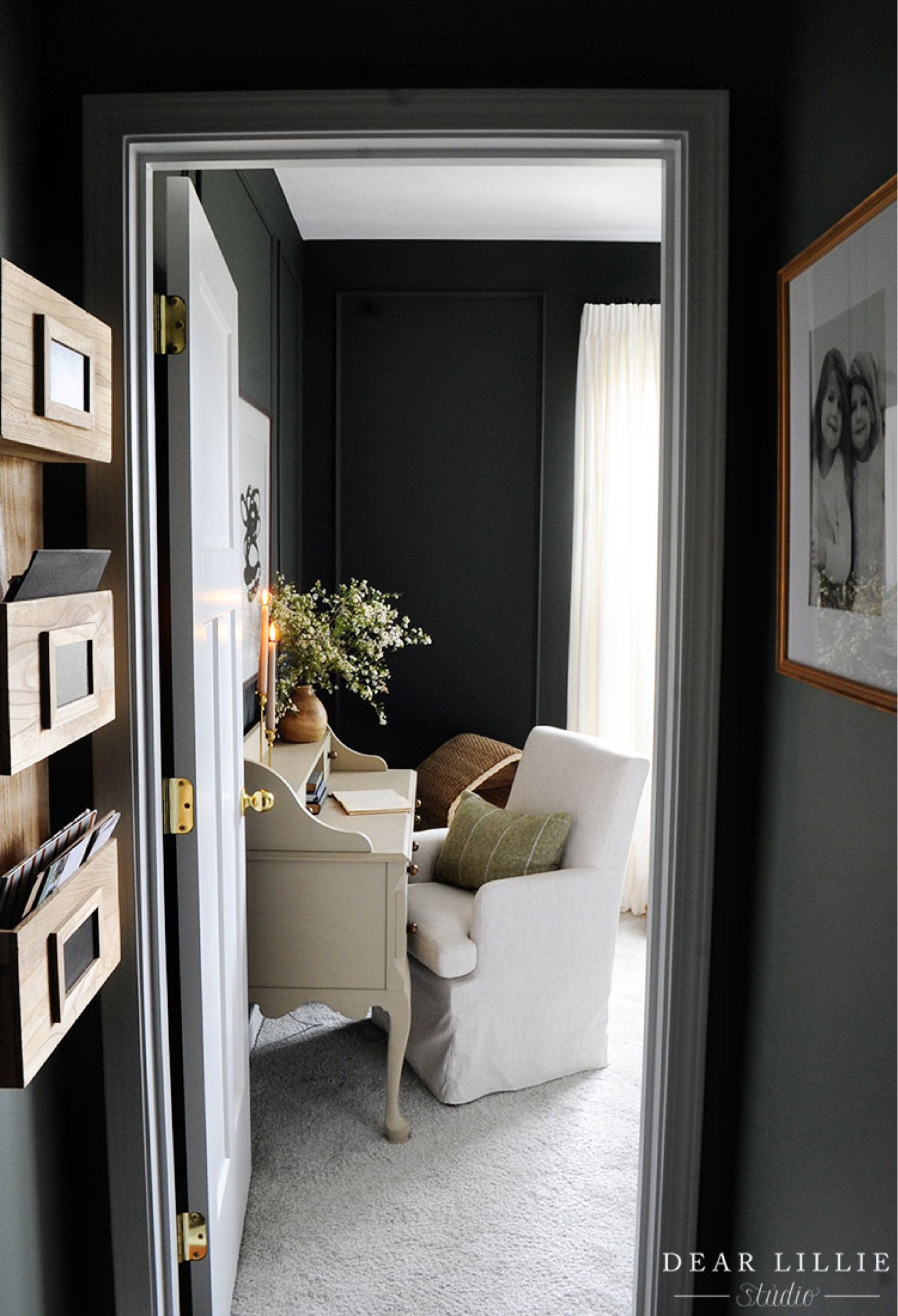 A little peek into our guest room and the vintage style writing desk that I use every day  

#LTKhome #LTKSeasonal #LTKHoliday